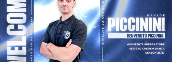 DAVIDE PICCININI ENTRA NELLO STAFF TECNICO COME ASSISTENTE PREPARATORE ATLETICO