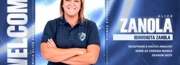 ALICE ZANOLA ENTRA NELLO STAFF TECNICO DI ATLANTIDE PALLAVOLO BRESCIA COME SCOUTMAN E MATCH ANALYST